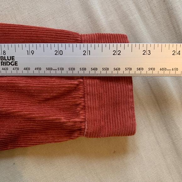 VTG Free People Corduroy Trucker Jacket Y2K Cropped Burnt Orange Womens S Boho - Picture 9 of 9